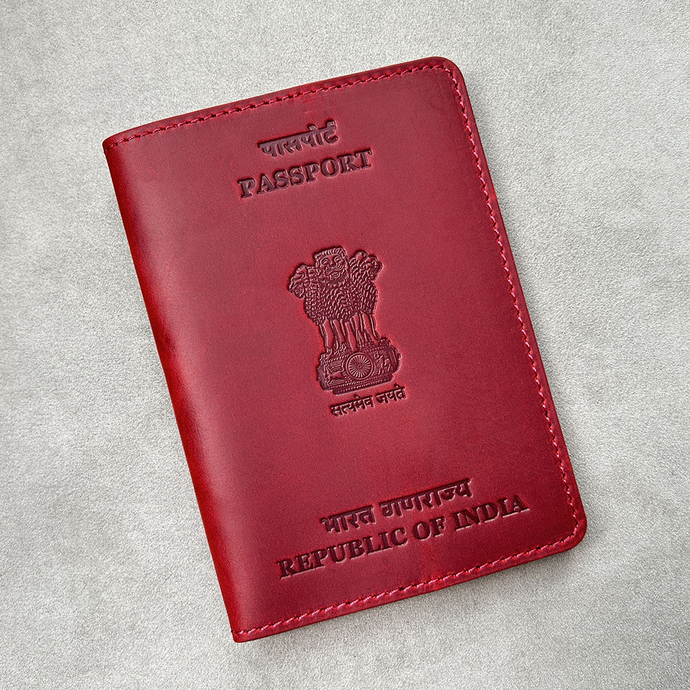 Travel Accessories India - Couverture de Passeport Personnalisée en Cuir
