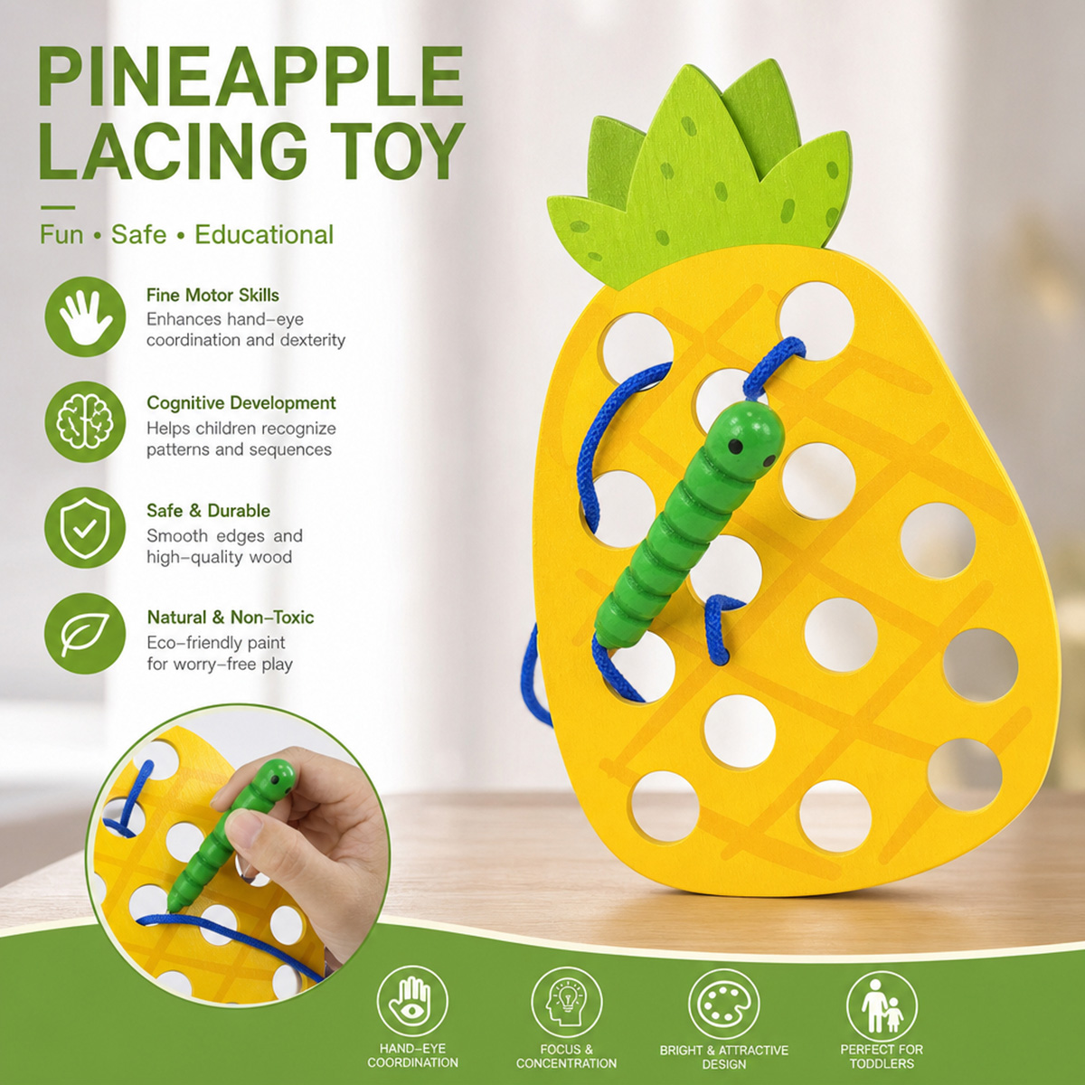 Jouets en bois à enfiler en fo - Travel Accessories Baby avis et prix